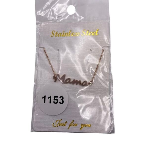 Stainless Steel Mama Bracelet Anklet In Package Rose Gold Tone Retro y2k Gift - Picture 2 of 16